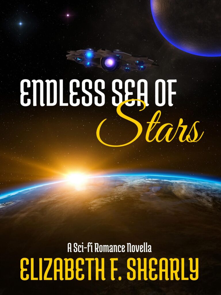 Book cover of novella titled "Endless Sea of Stars" by Elizabeth F. Shearly