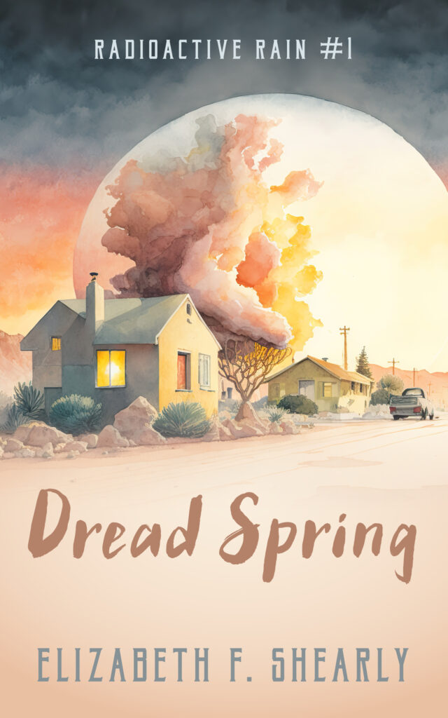 Cover of novel titled "Dread Spring" by Elizabeth F. Shearly